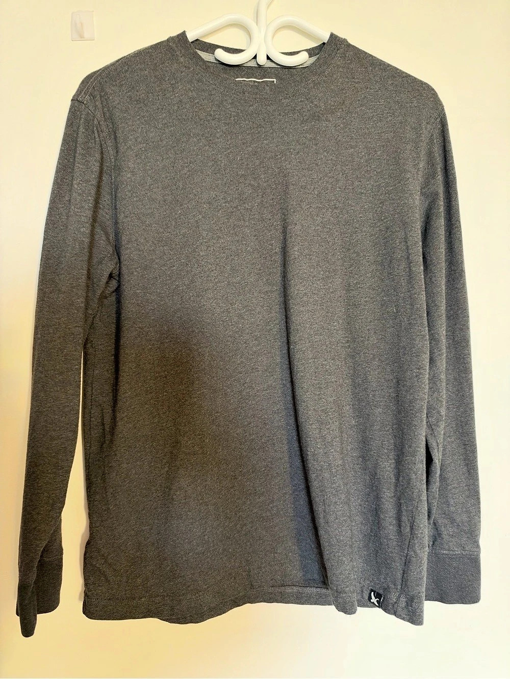 Eddie Bauer Classic Fit Long Sleeve Gray Size Small